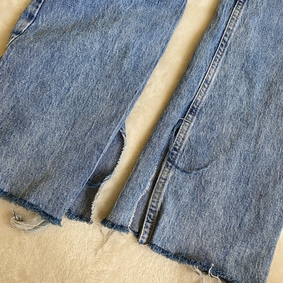 Zara Slim Flare Split Leg Jeans - Picture 3 of 5
